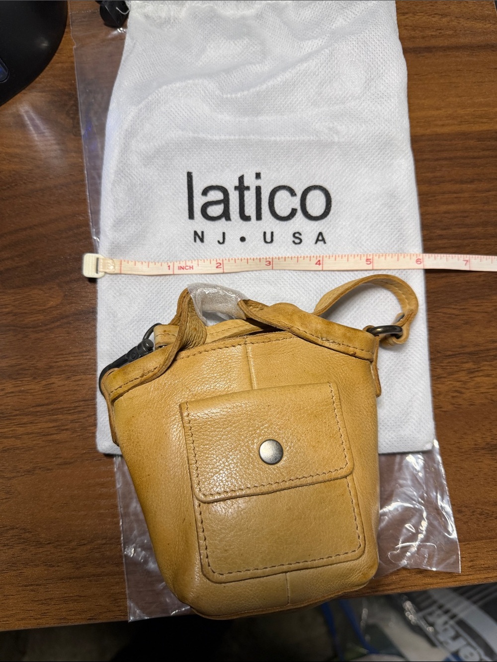 latico Mustard Yellow Leather Baby Bag